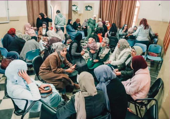 Palestinian mothers talking